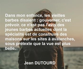 Gouverner c'est prévoir